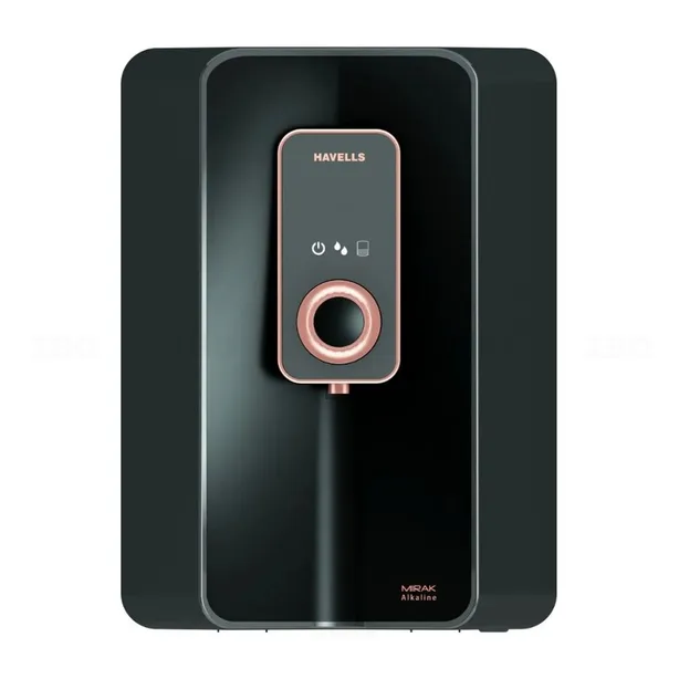 HAVELLS Mirak  Water Purifier RO + UV + Alkaline 6L tank 8-stage purification system with Smart Alerts & 2 year filter warranty(Black)