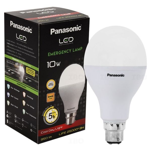 Panasonic Emergency Lamp 10 W B22 Cool Day Light LED Bulb