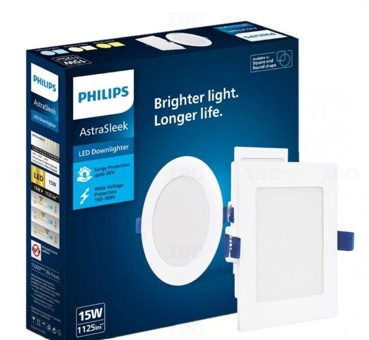 Philips 15W 6000K Square Astra Sleek Concealed LED Panel Light