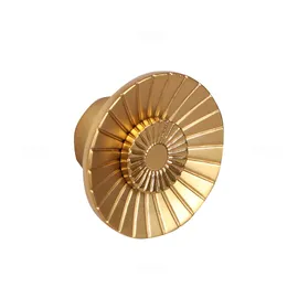 Plum FLOWER_Gold Gold Cabinet Knob