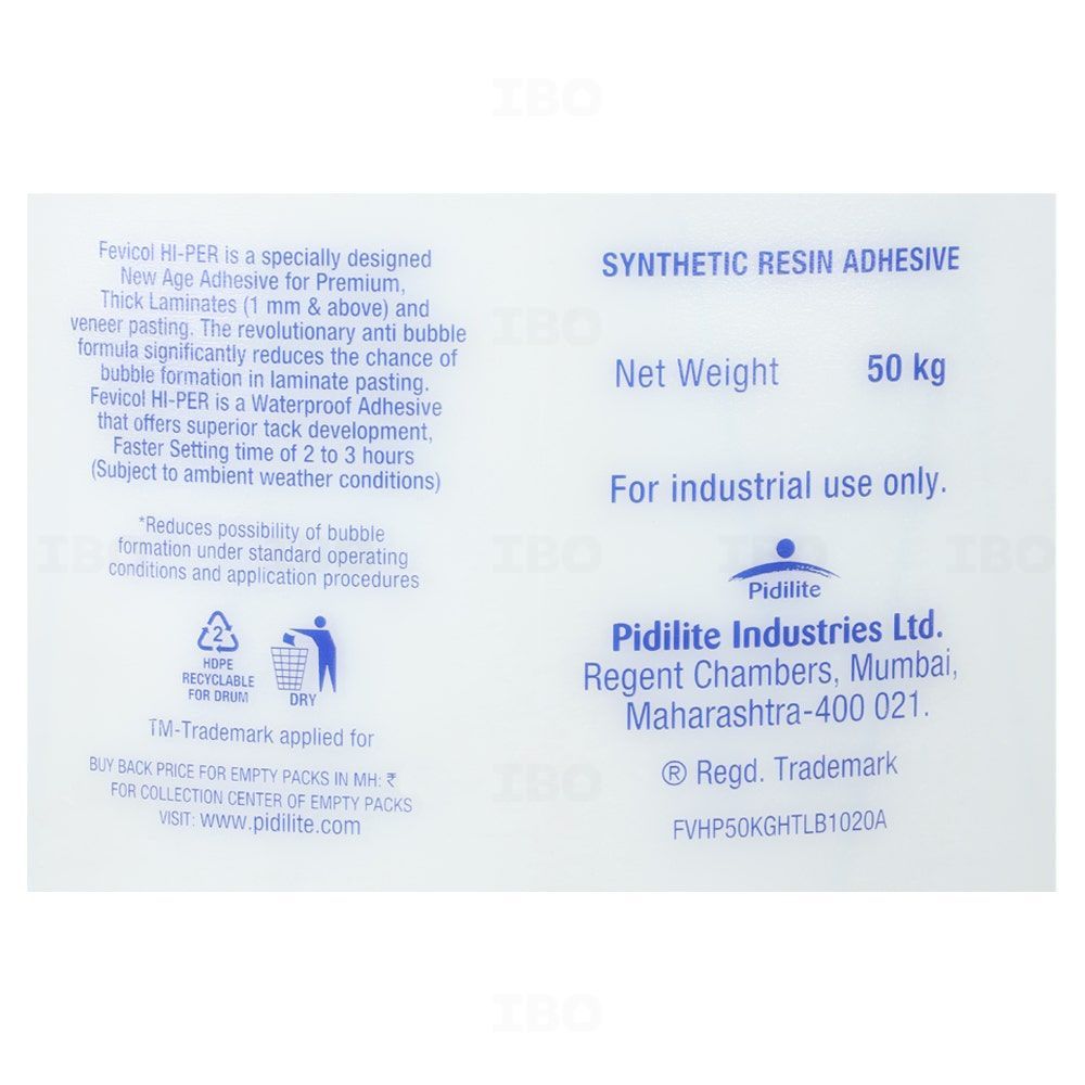 Fevicol Sh 50 Kg, Drum