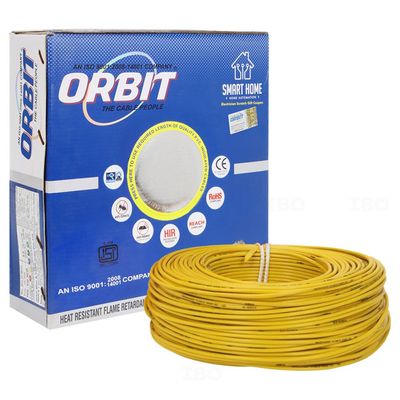 Orbit FR 6 sq mm Yellow 90 m FR PVC Insulated Wire
