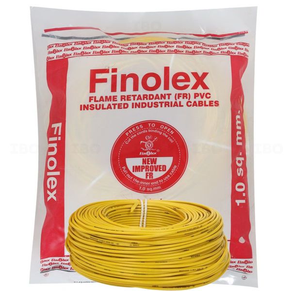 Finolex FR Project Pack 1 sq mm Yellow 180 m FR PVC Insulated Wire