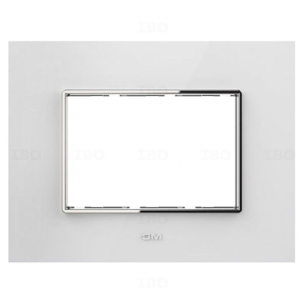 GM FourFive Casaviva 3 Module Glossy White Switch Board Plate GM FourFive Casaviva 3 Module Glossy White Switch Board Plate