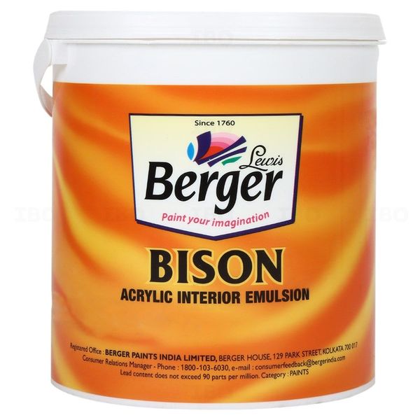 Berger Paints Bison 4 L P0 Base Interior Emulsion - Base