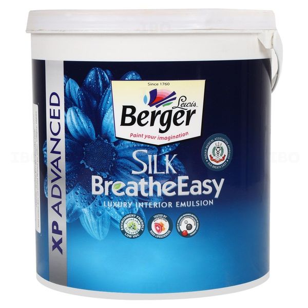 Berger Paints Silk Breathe Easy 3.6 L Yellow Base Interior Emulsion - Base Berger Paints Silk Breathe Easy 3.6 L Yellow Base Interior Emulsion - Base