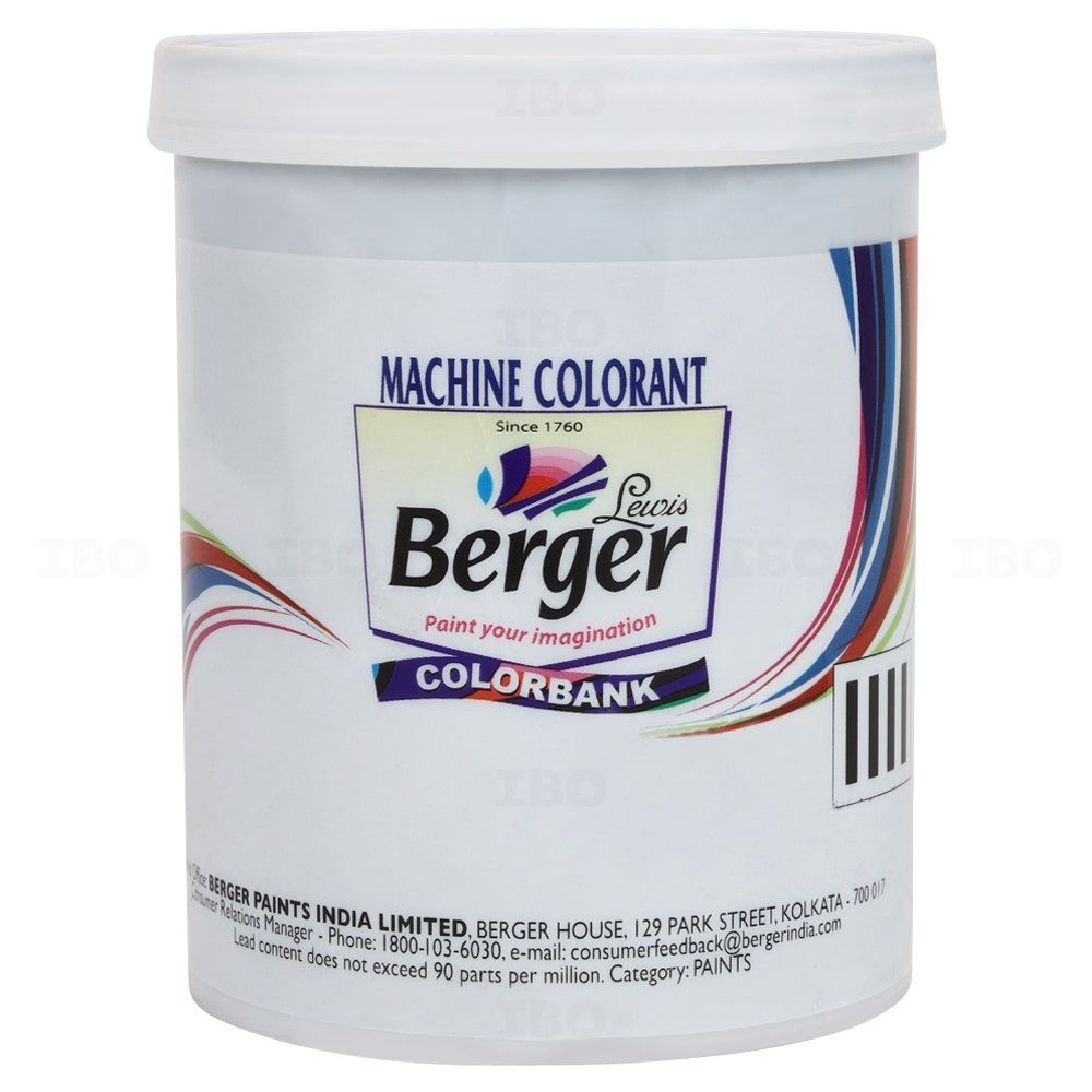 Berger Paints Black 1 L Machine Colorant Berger Paints Black 1 L Machine Colorant