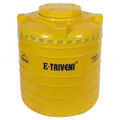 E-Triveni 3 Layer Yellow 500 L Overhead Tank