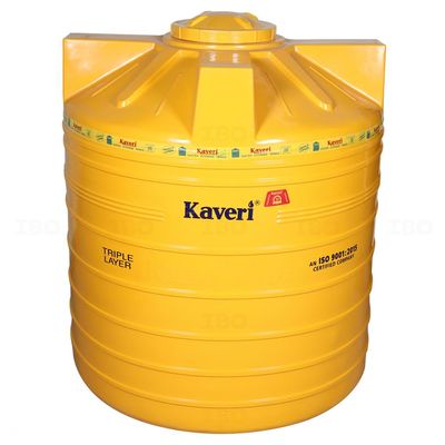 Kaveri 3 Layer Yellow 2000 L Overhead Tank