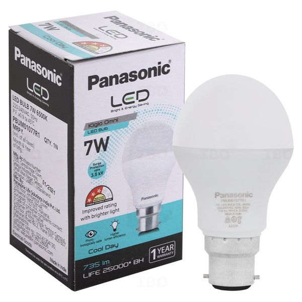 Panasonic 7W B22 6500K LED Bulb