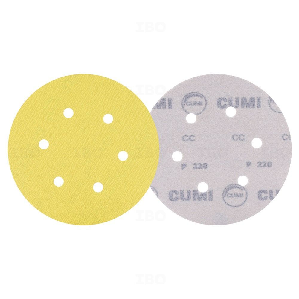 Cumi Dl569 150mmx6 Holes 80 Grit Hook&Loop Steerated Disc