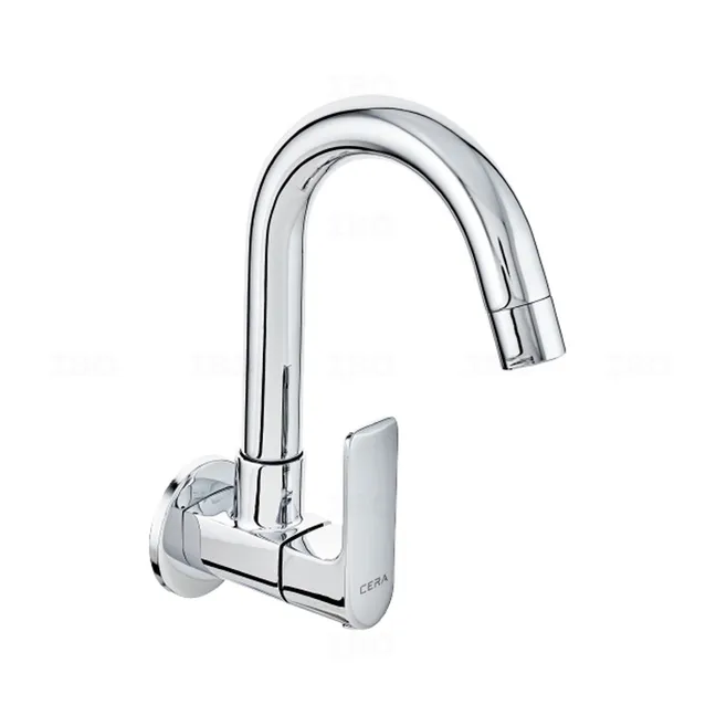 Cera Luxe Chelsea Wall Mounted Chrome Sink Tap