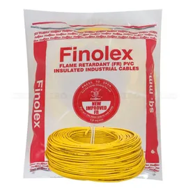 Finolex FRLS-H 2.5 sq mm Yellow 180m 1C PVC Insulated Industrial Cable 1100 V