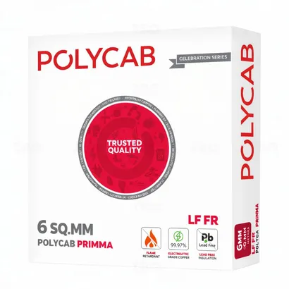 Polycab Primma 6 sq mm Yellow 90 m FR PVC Insulated Wire Polycab Primma 6 sq mm Yellow 90 m FR PVC Insulated Wire