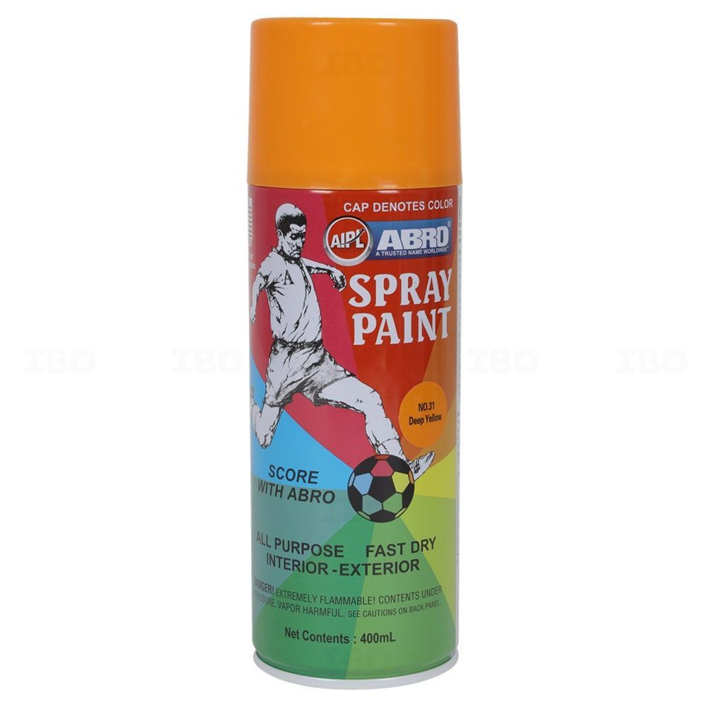 ABRO Yellow 400 ml Spray Paint