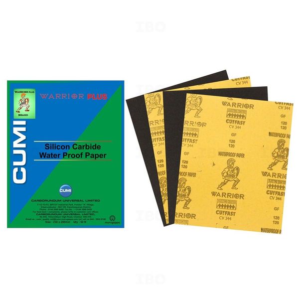 Cumi Warrior Plus CV571 230x280mm 80 Grit Wet & Dry Paper Sheet Cumi Warrior Plus CV571 230x280mm 80 Grit Wet & Dry Paper Sheet