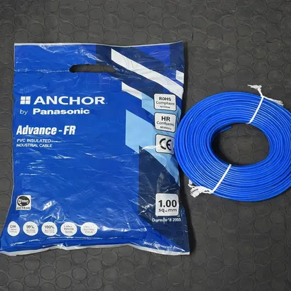 Anchor Advance FR 1 sq mm Blue 180 m FR PVC Insulated Wire Anchor Advance FR 1 sq mm Blue 180 m FR PVC Insulated Wire