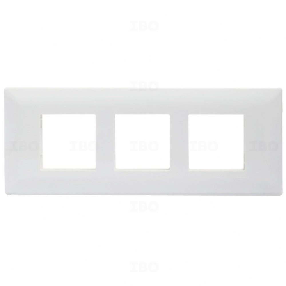 Schneider Livia 6 Module Glossy White Switch Board Plate