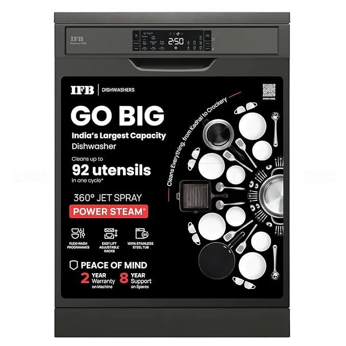 IFB NEPTUNE VX16 DISHWASHER 16 PLACE SETTING GREY