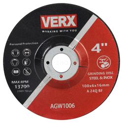Verx 100x16x6mm Metal Grinding Wheel