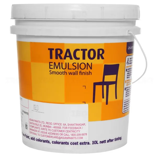 Asian Paints Tractor 10 L White Interior Emulsion - Color Asian Paints Tractor 10 L White Interior Emulsion - Color