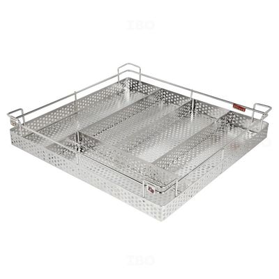 Sleek ASSPCB530505100 530 mm x 505 mm x 100 mm Stainless Steel Basket Sleek ASSPCB530505100 530 mm x 505 mm x 100 mm Stainless Steel Basket