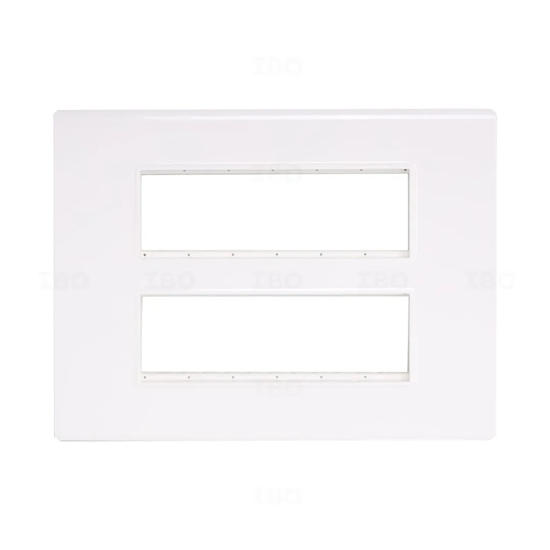 Legrand Allzy 12 Module Glossy White Switch Board Plate