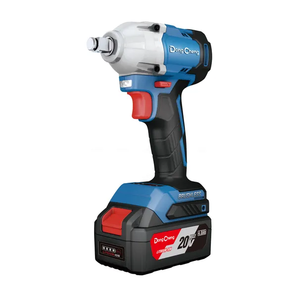 Dongcheng DCPB298 DM Cordless Brushless 1/2 inch Impact Wrench 20V/4.0Ah x 2 Battery 1 Charger