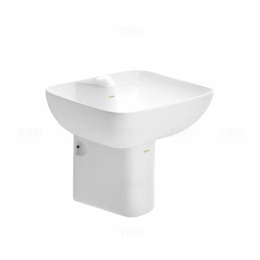 Cera 510 mm x 410 mm x 160 mm White Wall hung Basin