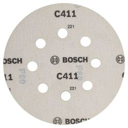 Bosch 2608601653 8 Hole 5in. 80 Grit Velcro Sheet