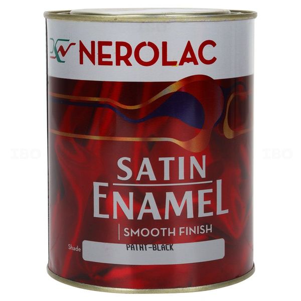Nerolac Satin 1 L Black Enamel-Color
