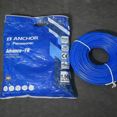 Anchor Advance FR 1.5 sq mm Blue 180 m FR PVC Insulated Wire Anchor Advance FR 1.5 sq mm Blue 180 m FR PVC Insulated Wire