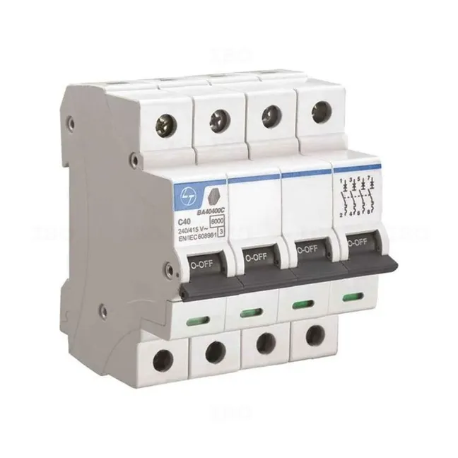 L&T Tripper Four Pole 32 A C Curve MCB
