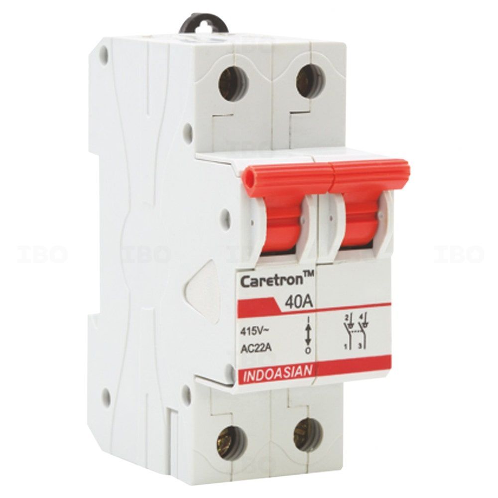 Indoasian Caretron Double Pole 40 A 240/415 V Isolator