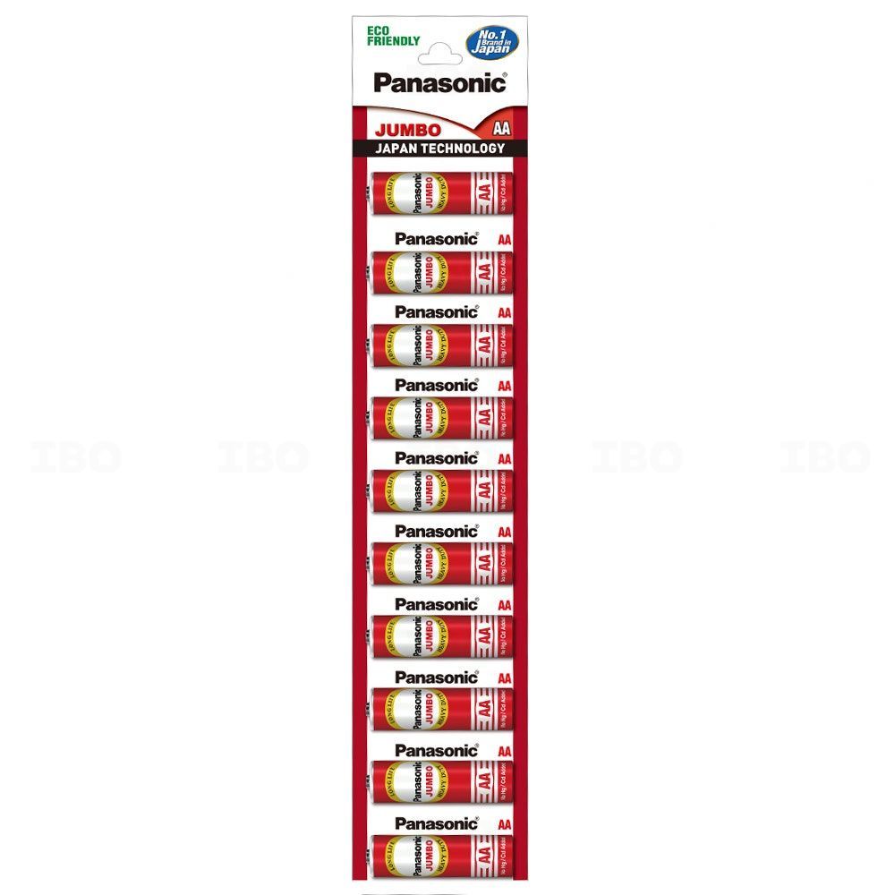 Panasonic Jumbo AA R6DJ Alkaline Battery Pack Of 10 Panasonic Jumbo AA R6DJ Alkaline Battery Pack Of 10