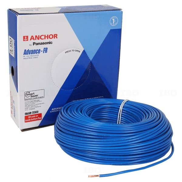 Anchor Advance FR 4 sq mm Blue 90 m FR PVC Insulated Wire