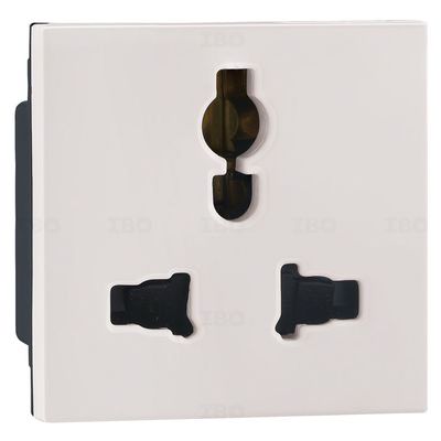 Legrand Myrius Nextgen White 3 pin 6 A / 10 A / 13 A 2 Module Socket