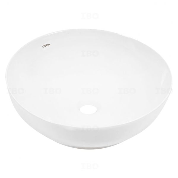 Cera 460 mm x 200 mm x 160 mm Snow White Table Top Basin