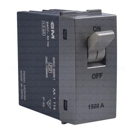 Gm 25 A switch type mcb-Black Gold