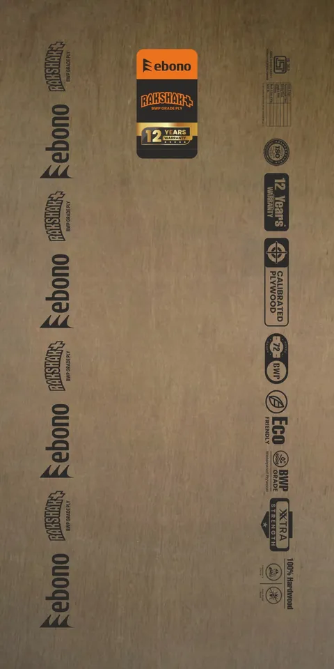 EBONO Rakshak Plus 8 ft. x 4 ft. 16 mm Calibrated BWP Plywood