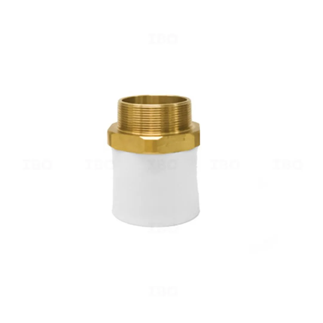 Prince Easyfit 1/2 in. (15 mm) UPVC Male Threaded Adaptor (Brass)