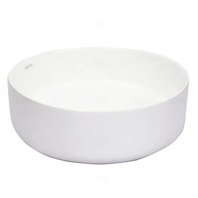Cera Celery 370 mm x 370 mm x 115 mm White Table Top Basin Cera Celery 370 mm x 370 mm x 115 mm White Table Top Basin