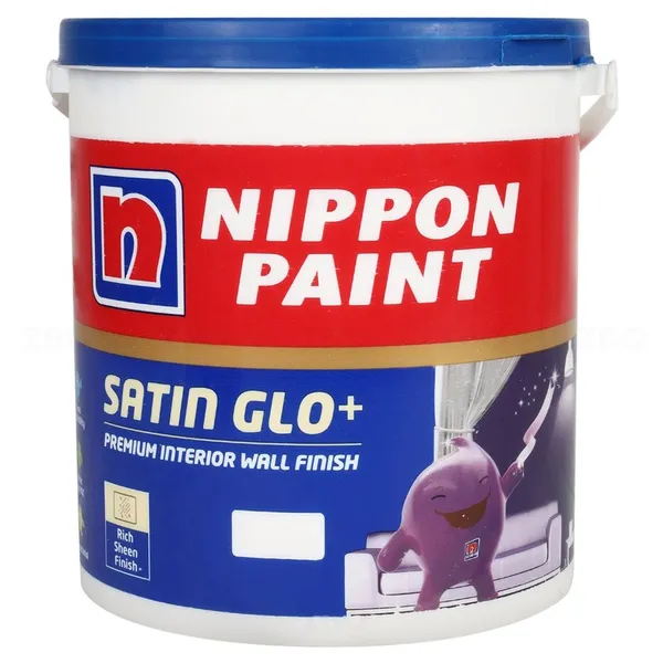 Nippon Satin Glo+ 4 L White Interior Emulsion - Color