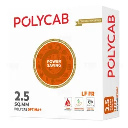 Polycab Optima+ 2.5 sq mm Black 90 m PVC Insulated Wire