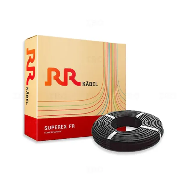 RR Kabel Superex FR 1 sq mm Black 90 m FR PVC Insulated Wire RR Kabel Superex FR 1 sq mm Black 90 m FR PVC Insulated Wire