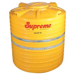 Supreme 3 Layer Yellow 2000 L Overhead Tank