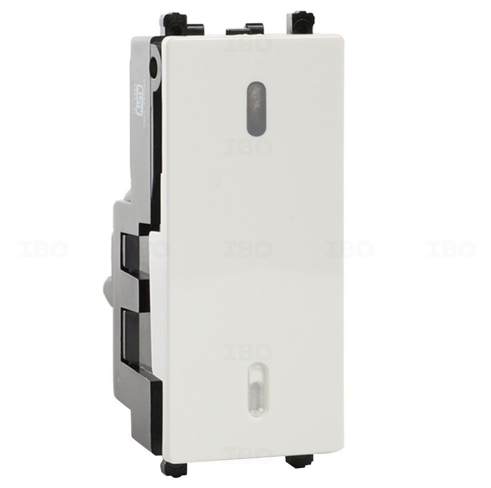 Schneider ZENcelo India White 2 Way 6 A Modular Switch