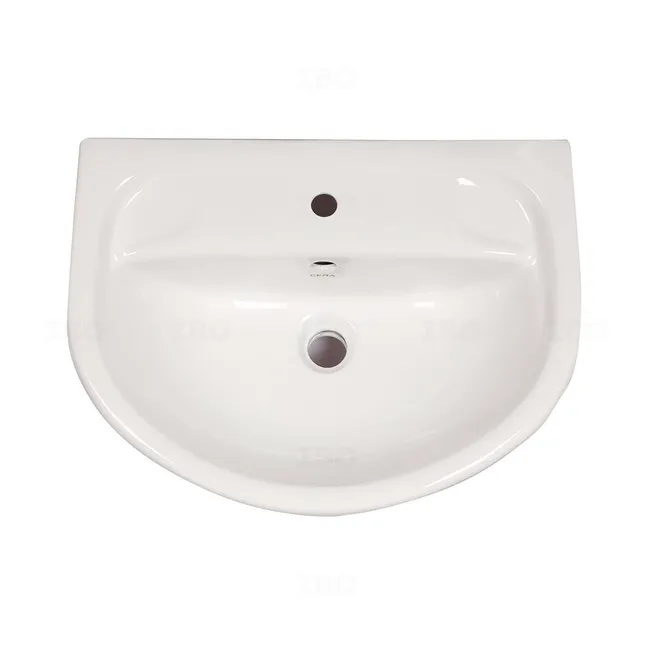 Cera Canon 450 mm x 350 mm Snow White Wall hung Basin