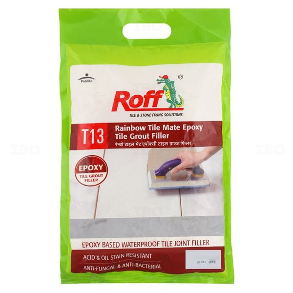 Roff Rainbow Tile Mate 3.69 kg Slate Grey Tile Epoxy Grout Roff Rainbow Tile Mate 3.69 kg Slate Grey Tile Epoxy Grout