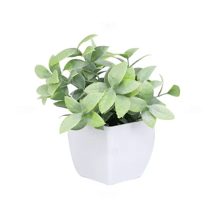 Artificial Potted Plant Eucalyptus 6.5 x 15cm Artificial Potted Plant Eucalyptus 6.5 x 15cm